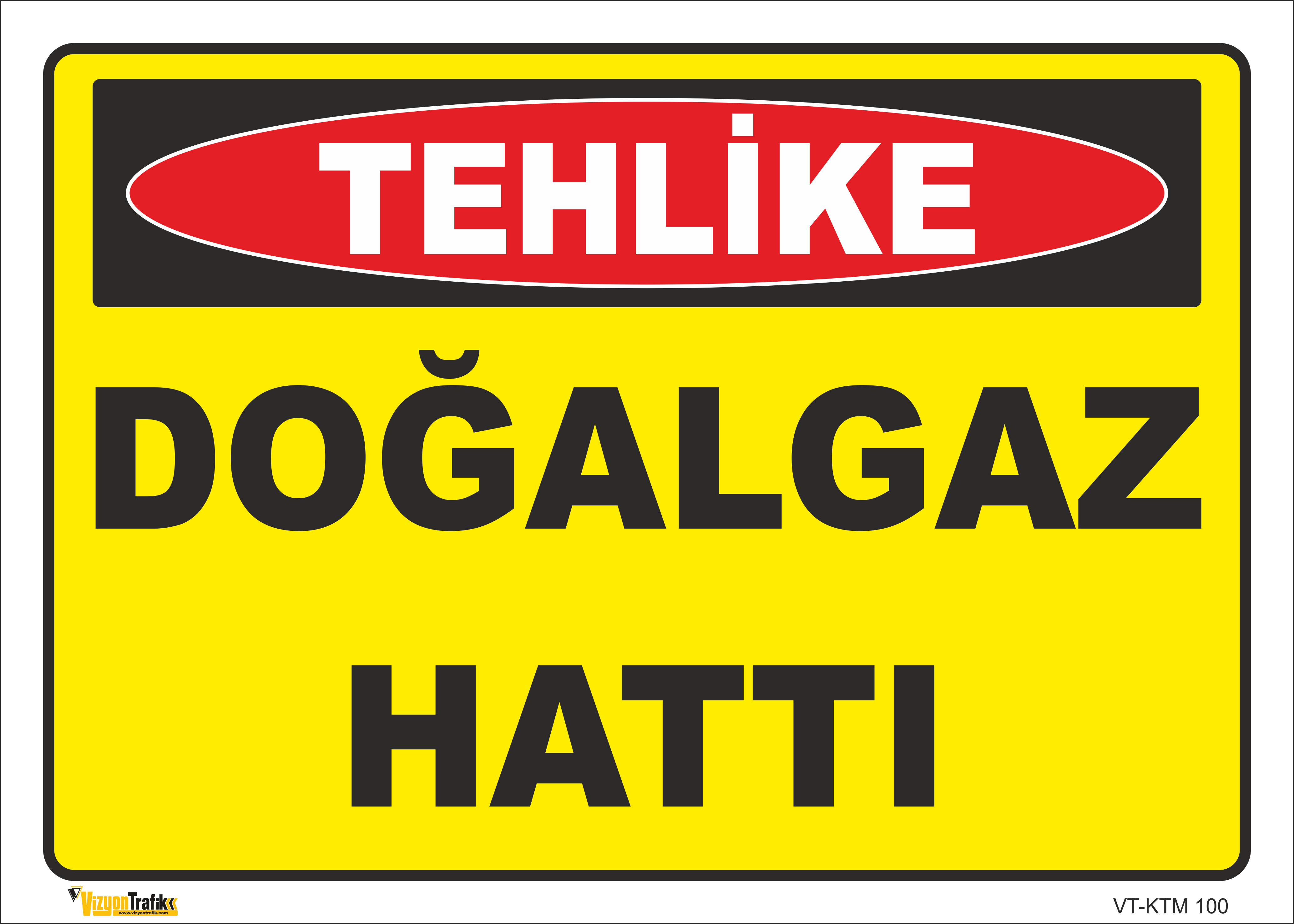 DOĞALGAZ HATTI LEVHASI KTM 100